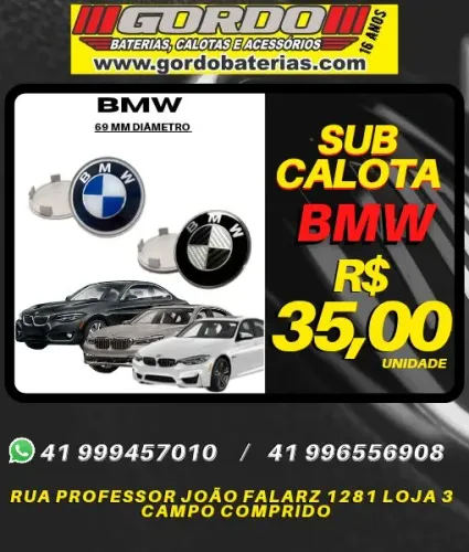 Calota centro de roda Bmw azul e preto. R$35,00 a unidade. Entrega em Curitiba e região 