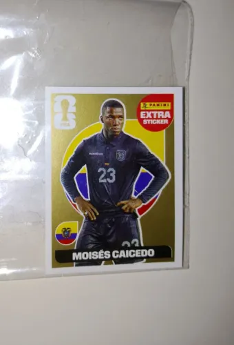Figurinha Extra Sticker Legend OURO Moisés Caicedo