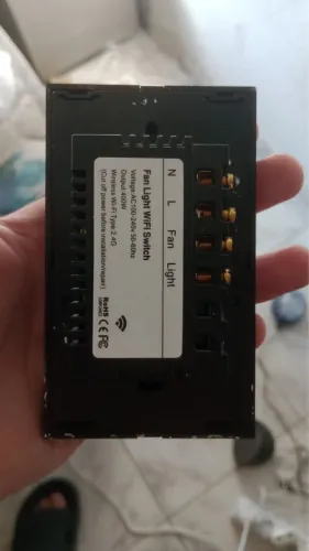 Interruptor inteligente Alexa ventilador de teto e luz