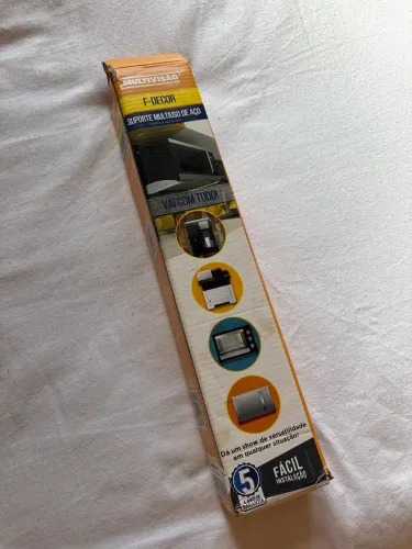 Suporte multiuso de aço f-decor preto 