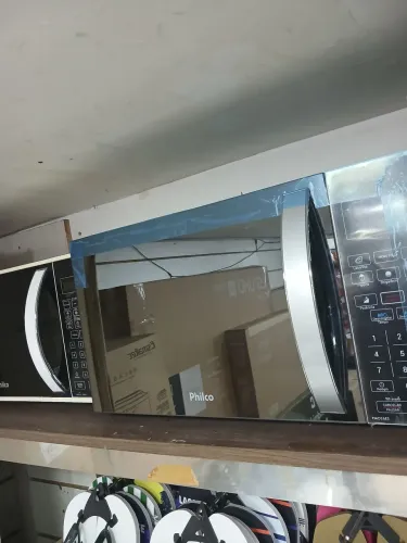 Microondas novos philco espelhado 26 lt com pequenas avarias