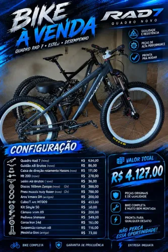 BIKE RAD 7 MUITO NOVA
