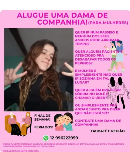 Dama de Companhia Taubaté (Para Mulheres)