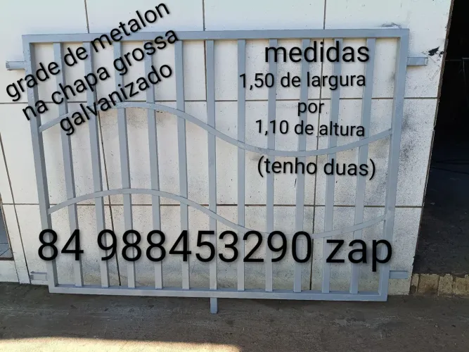 Grade de metalon galvanizado na chapa grossa