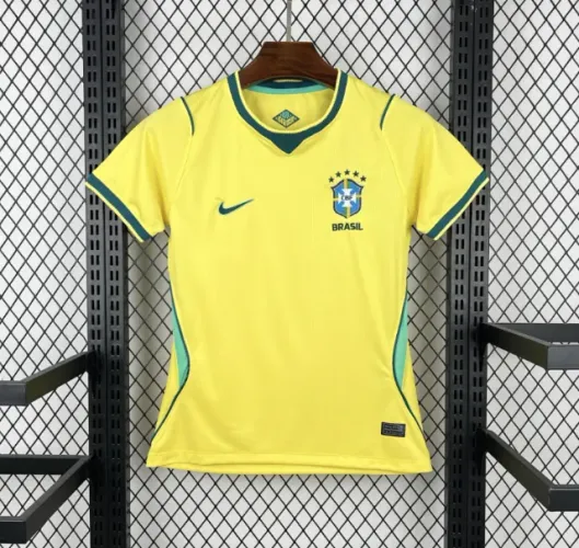 Camisa do Brasil Feminina Copa do Mundo 2026 - Amarela