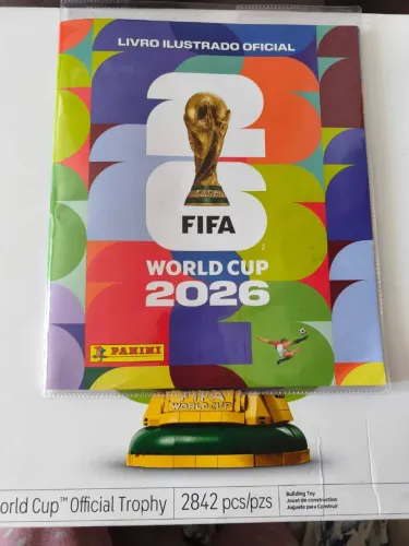 Capa para álbum de figurinhas da copa