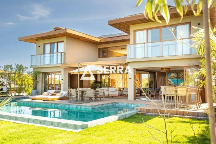 Praia do Forte | Mansão em Condomínio de Luxo | 500 m² | Piscina 78 m² e Energia Solar | T