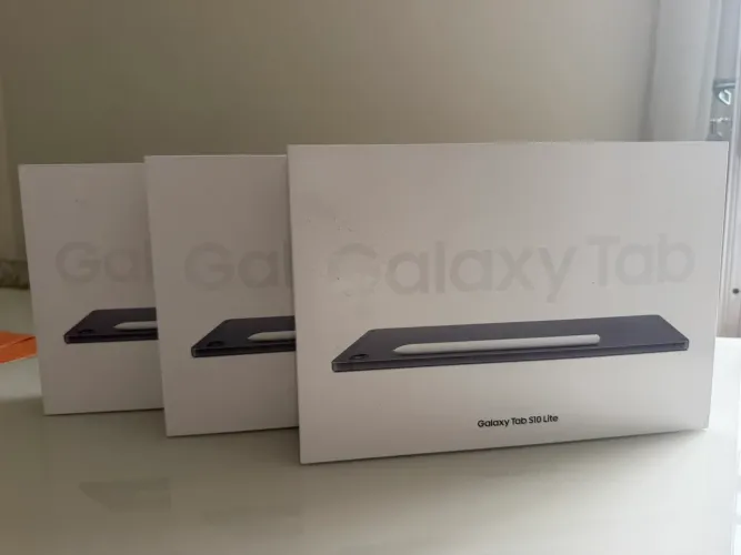 Tablet samsumg s10 lite 128gb cinza lacrado com nota fiscal