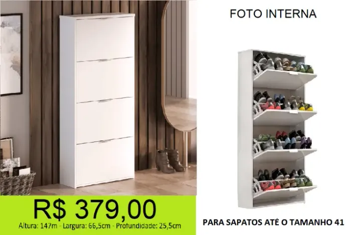 Multi uso sapateira com altissima qualidade - Parcelamos sem juros!! 