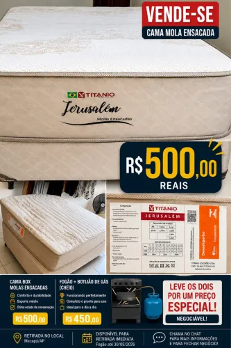 Cama Casal Mola Ensacada Com base 