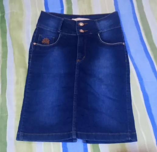 Saia jeans tamanho 36