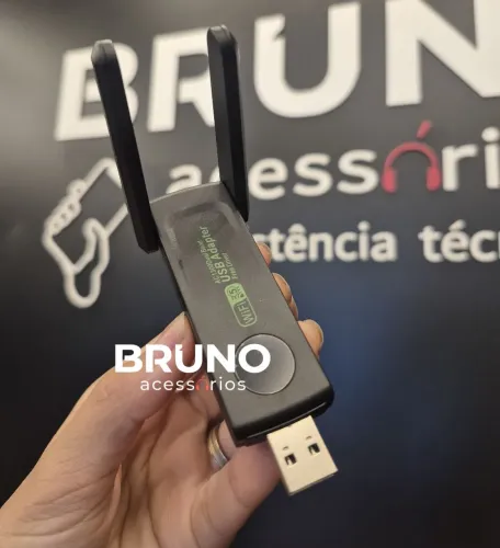 Adaptador wireless USB Dual Band 1300Mbps Wi-Fi de alta qualidade
