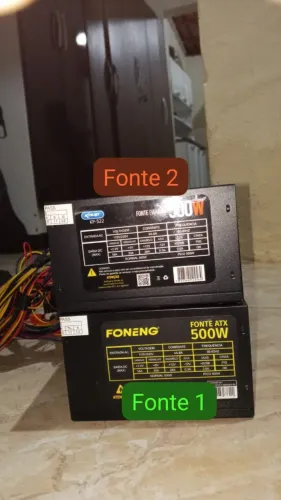 2 fontes de 500W