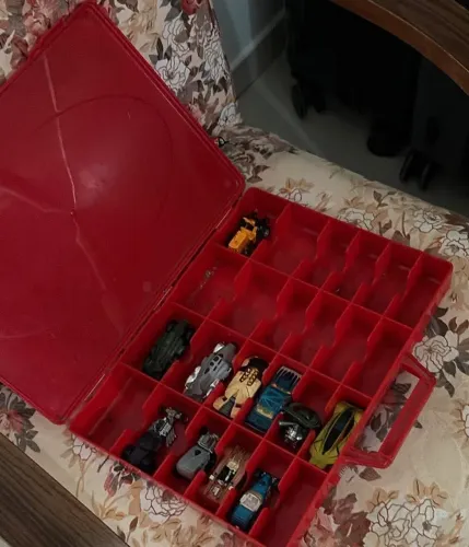 Maleta com 10 Hot Wheels