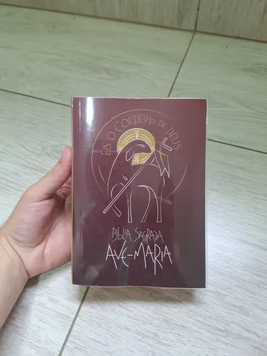 Bíblia Sagrada Ave-Maria Católica - Capa Cordeiro de Deus (C/ Índice)