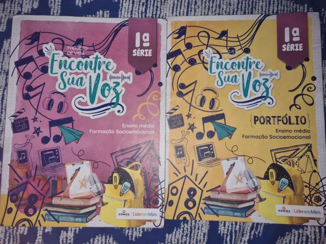 Livro Encontre sua Voz com portfólio 1? série Líder em Mim