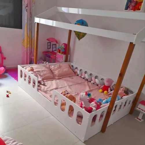 Cama montessoriana Casal casinha 