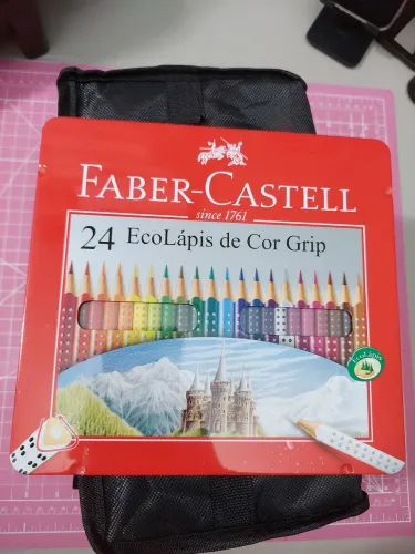 LÁPIS DE COR LINHA ECO FABER CASTELL NOVINHO NA LATA