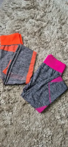 CALÇAS LEGGING DE ACADEMIA SEM COSTURA (CINZA MESCLA)