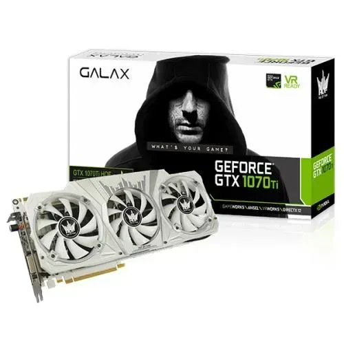 Plca de vídeo GTX 1070 Ti HOF (Hall Of Fame) GALAX 8GB GDDR5