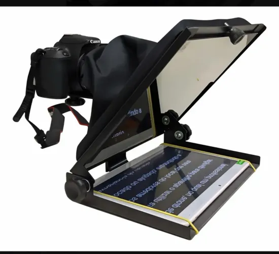 Teleprompter Tp Portatil 10,5 Handycam Dslr Tele Prompter 