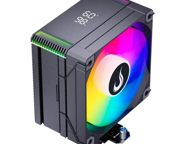Air Cooler Gamer Rise Mode Temp 6 Preto, ARGB, AMD e Intel, 120mm - RM-ACT6-ARGB-B