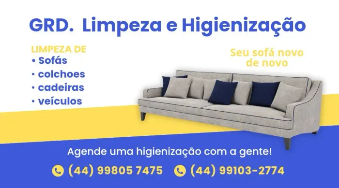 GRD limpeza e higienização.