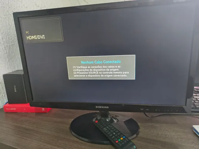 TV Monitor Samsung 24 Polegadas Em Bom Estado + Controle