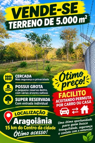 LINDA TERRA 5.000 mt PRÓXIMO RIO DOURADOS