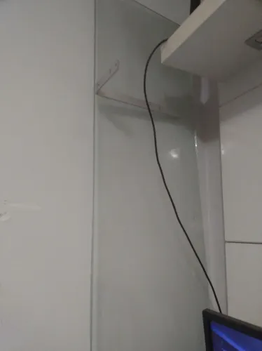 prateleira de vidro