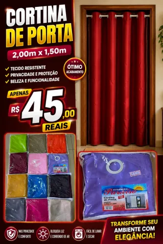 Cortina de Porta 2.00m x 1.50m