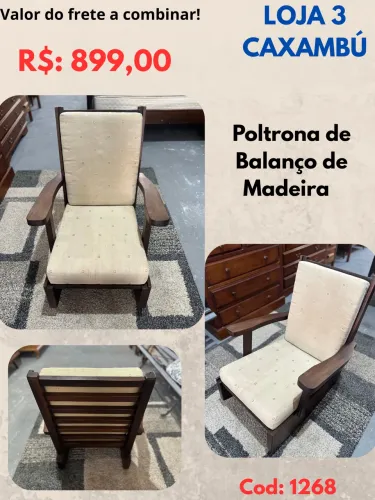 Poltrona de Balanço de Madeira
