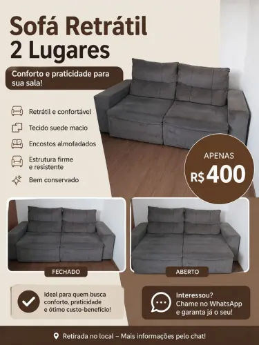 Sofá retrátil
