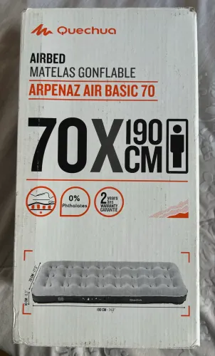 Colchão inflável solteiro usado 1x quechua