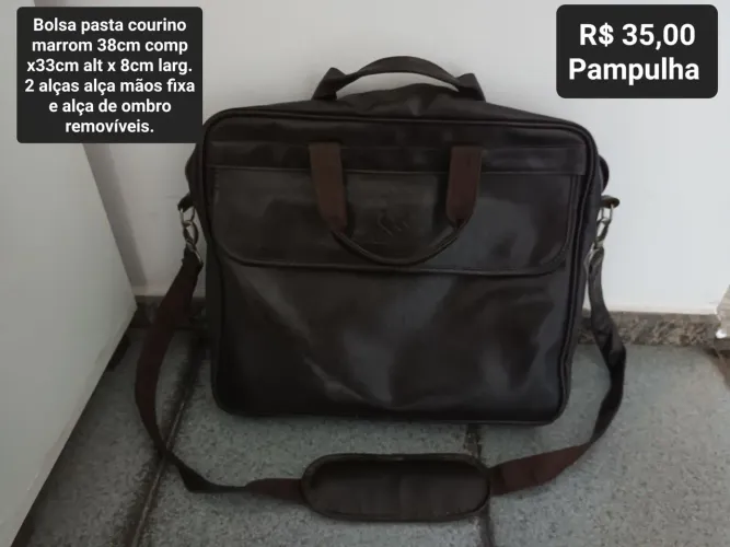 Pasta para notebook courino marrom