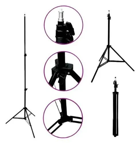 Tripé Profissional 2.1m + Suporte Para Celular Câmera