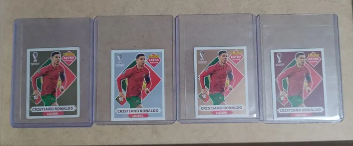 Todas as Legends Cristiano Ronaldo Copa 2022 (Ouro, Prata, Bronze, Bordô)