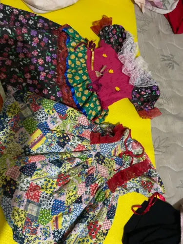 vestido de sao joao para criança 1 a 2 anos