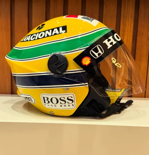 Capacete Aberto Senna