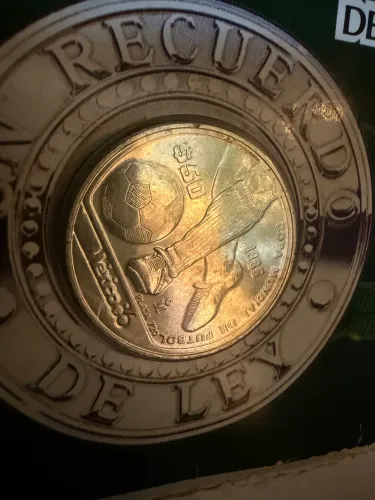Moeda Prata Copa México 1986