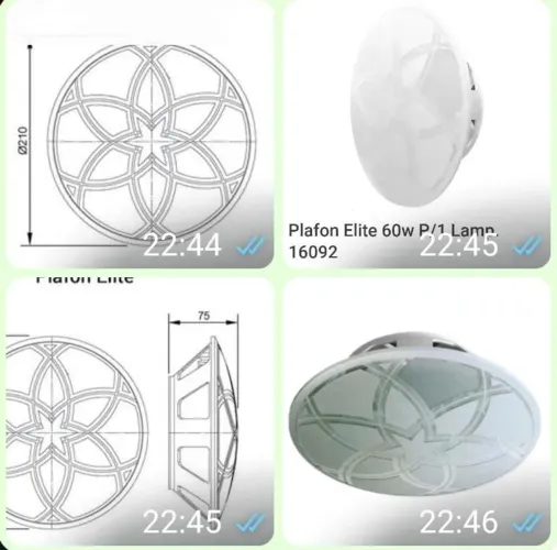 Luminária plafon elite 10 unidades 10,00 R$ cada
