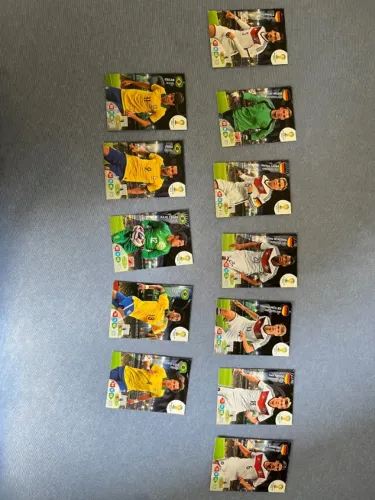 12 cards originais Copa do Mundo 2014 (Brasil e Alemanha)