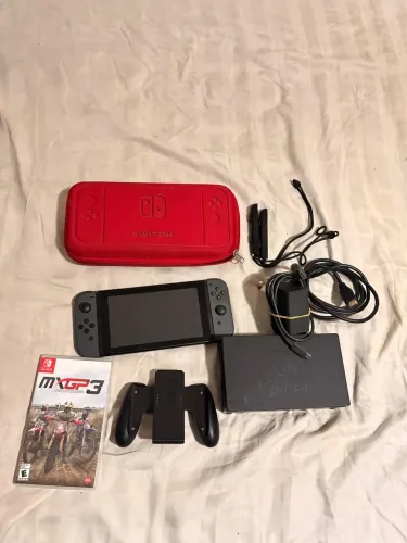 Nintendo Switch V1 Completo + Case + Jogo MXGP 3