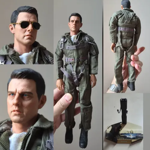 Tom Cruise maverick top gun custom sem caixa tipo hot toys 