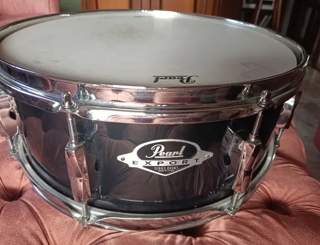 Caixa bateria Pearl Export 14x5,5 jet black SEMINOVA