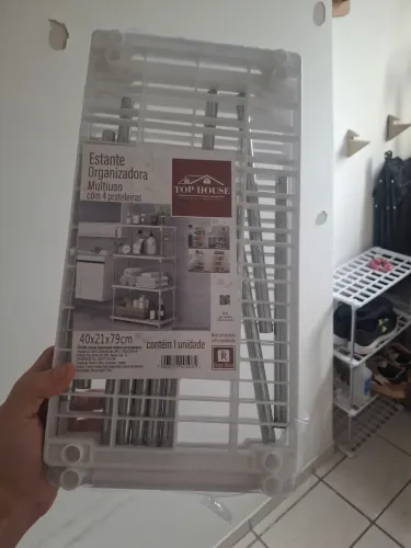 Prateleira portátil sapateira organizador banheiro