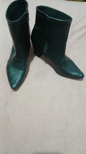 Desapego - Bota cano curto, salto bloco