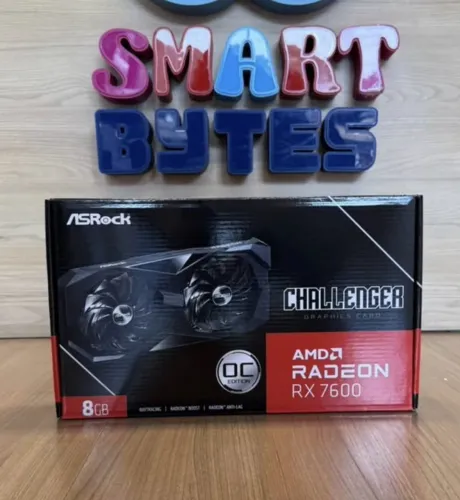 Placa de Vìdeo ASRock RX 7600 8GB Challenger Overclocked | Nova com Garantia