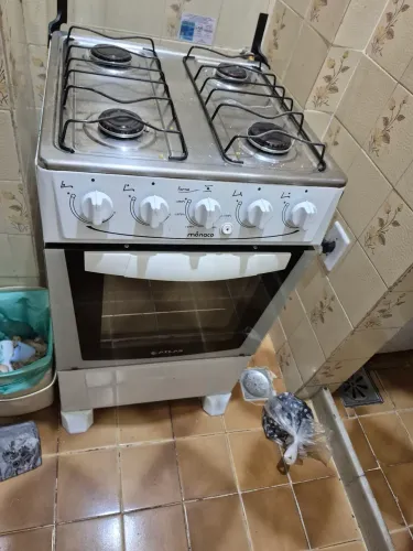 Fogão 4bocas Mônaco Branco-Usado