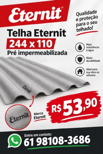 Telha Eternit 244x110